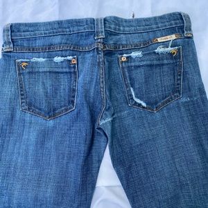 Worn pair of Frankie b jeans. Low rise. Message me for questions